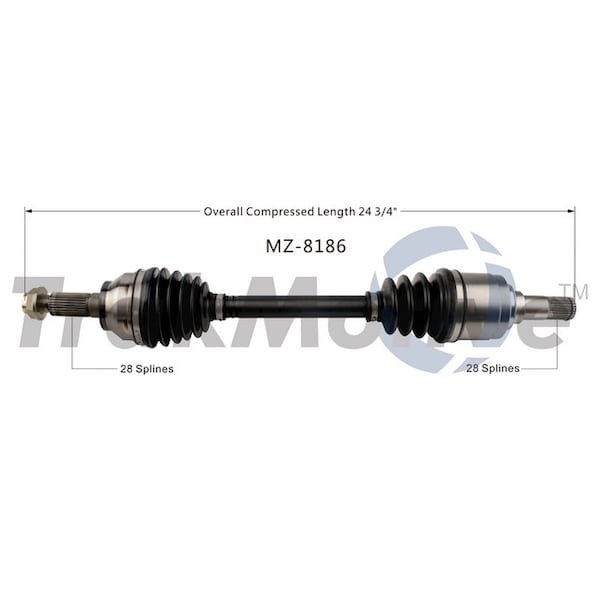 Surtrack Axle Cv Axle Shaft, Mz-8186 MZ-8186 - main